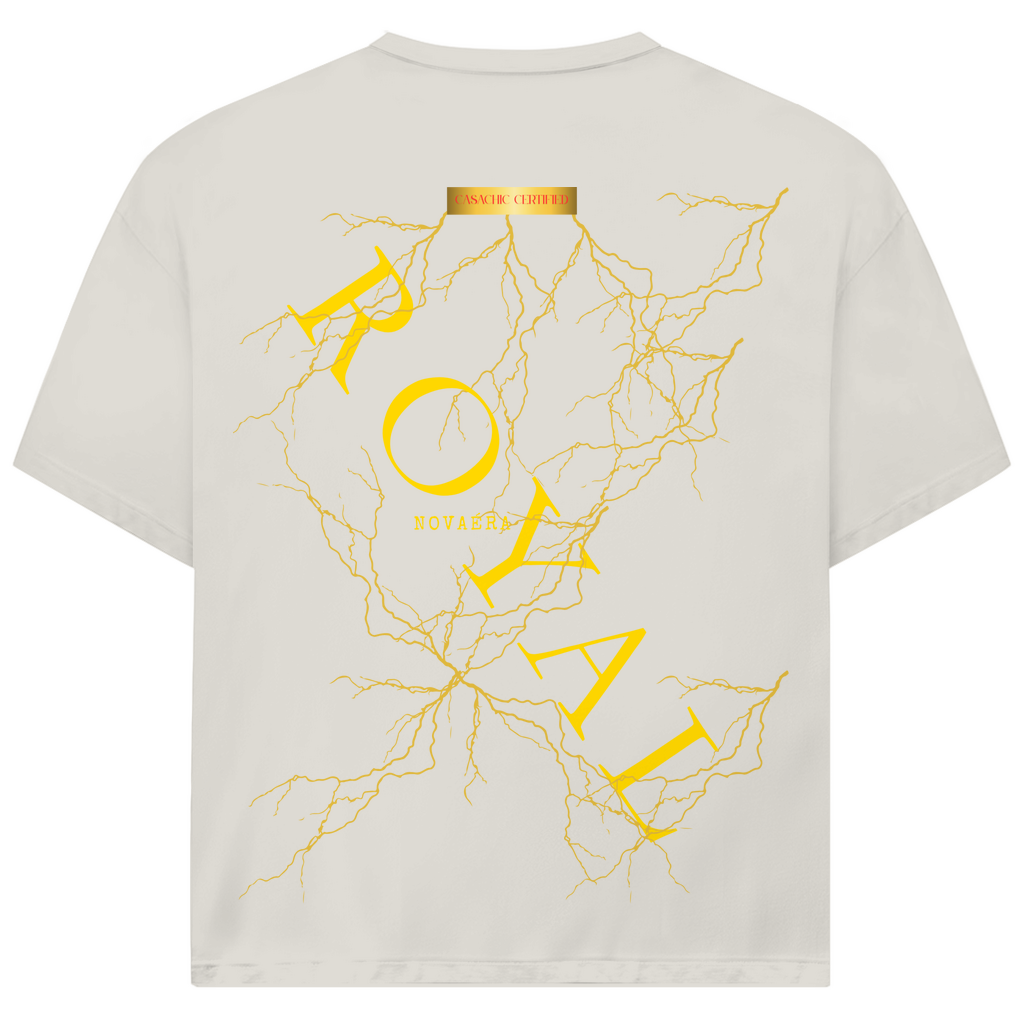 NOVAÉRA ROYAL – Oversize T-Shirt mit Gold-Blitzprint (Limitierte Edition, 77 Stück)