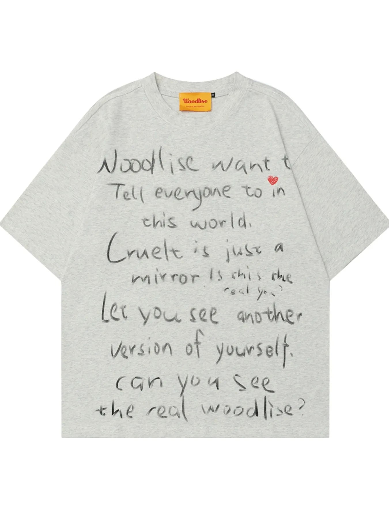 Oversized Herren T-Shirt mit Letter-Print – Rundhals, Urban Fit