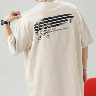 Basic Herren T-Shirt Baumwolle Rundhals Kurzarm Slim Fit Fashion Styles
