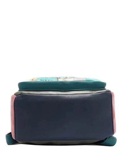 Nicole Lee Cat Rucksack aus Eco-Leder – wandelbare Damen Tasche mit Katzenmotiv