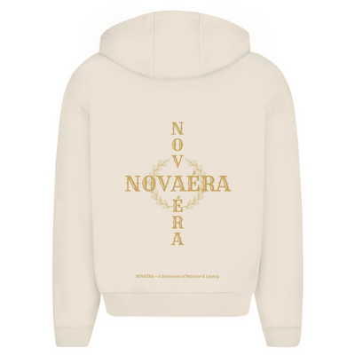 Oversize Zipper Hoodie NOVAÉRA – Balance & Legacy | Hoodie mit Goldprint & Reißverschluss