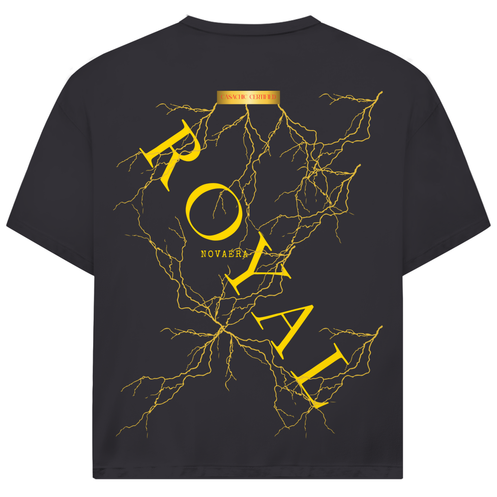 NOVAÉRA ROYAL – Oversize T-Shirt mit Gold-Blitzprint (Limitierte Edition, 77 Stück)