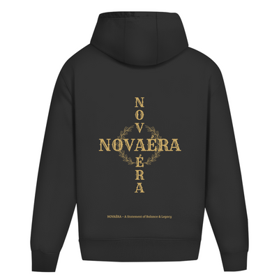 Oversize Hoodie NOVAÉRA – Balance & Legacy | Kordelloser Heavy Fit Hoodie mit Rückenprint