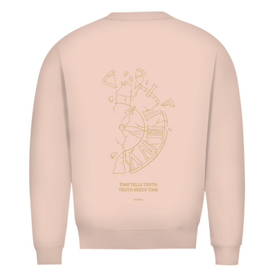 NOVAÉRA Herren Premium Bio Sweatshirt – Rundhals & Gold-Backprint „Time Tells Truth“