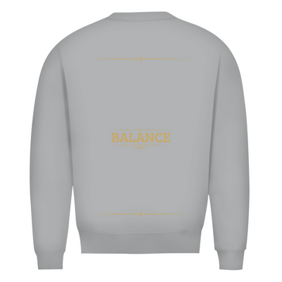 NOVAÉRA Herren Premium Bio Sweatshirt – Rundhals & Gold-Backprint „BALANCE“