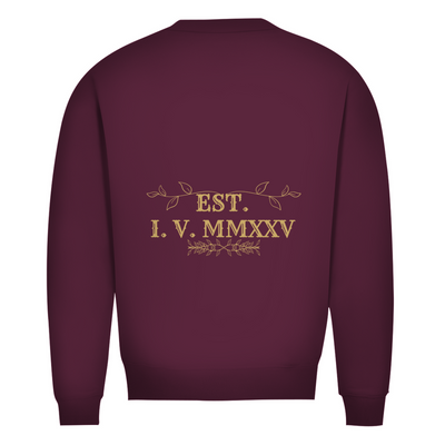 NOVAÉRA Herren Bio Sweatshirt – Premium Qualität & Gold-Backprint „EST. I.V. MMXXV“