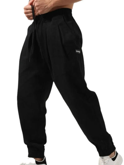 Herren Active Pants – Mit Kordelzug & Taschen, Baumwollmix