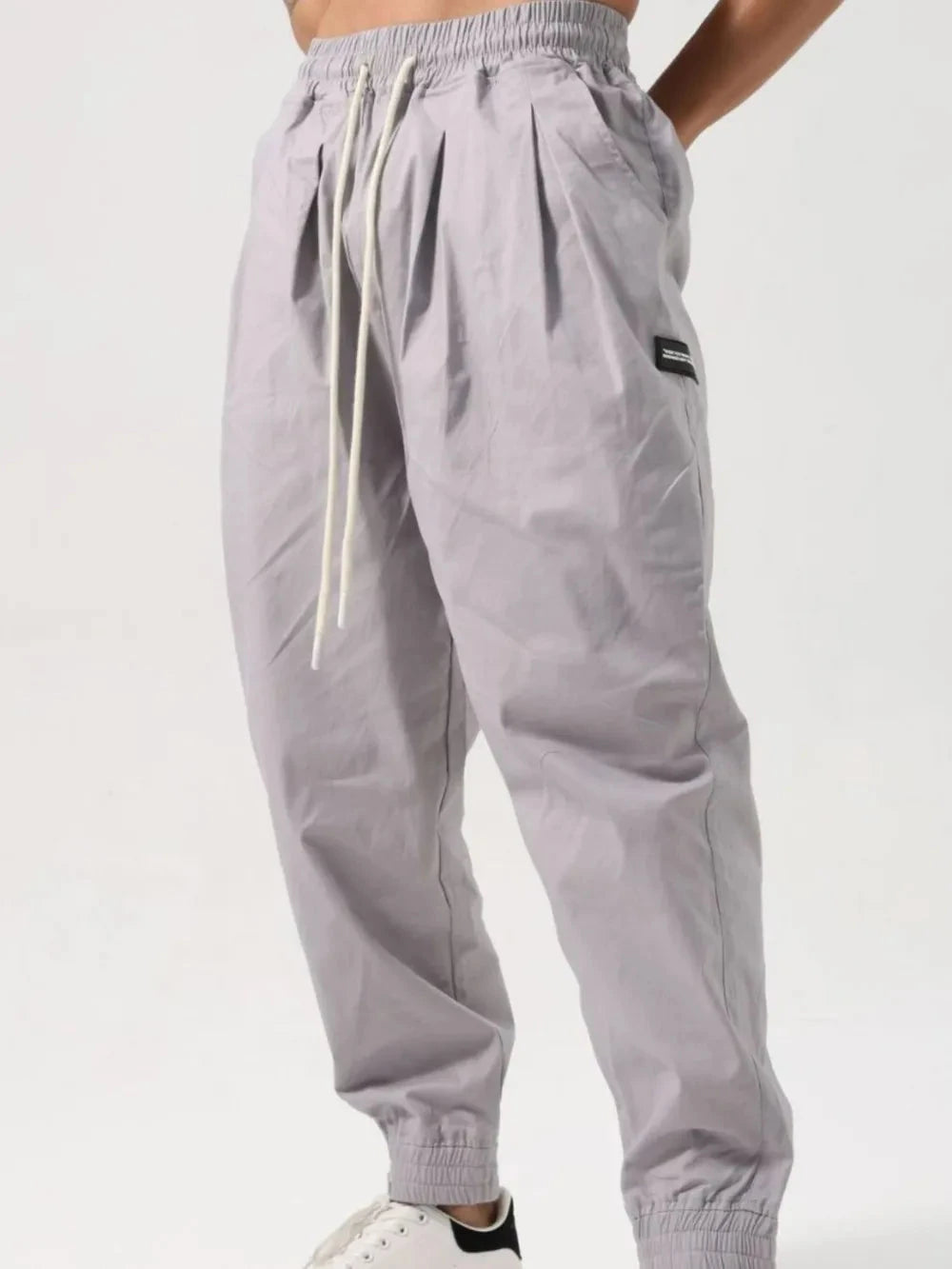 Herren Active Pants – Mit Kordelzug & Taschen, Baumwollmix