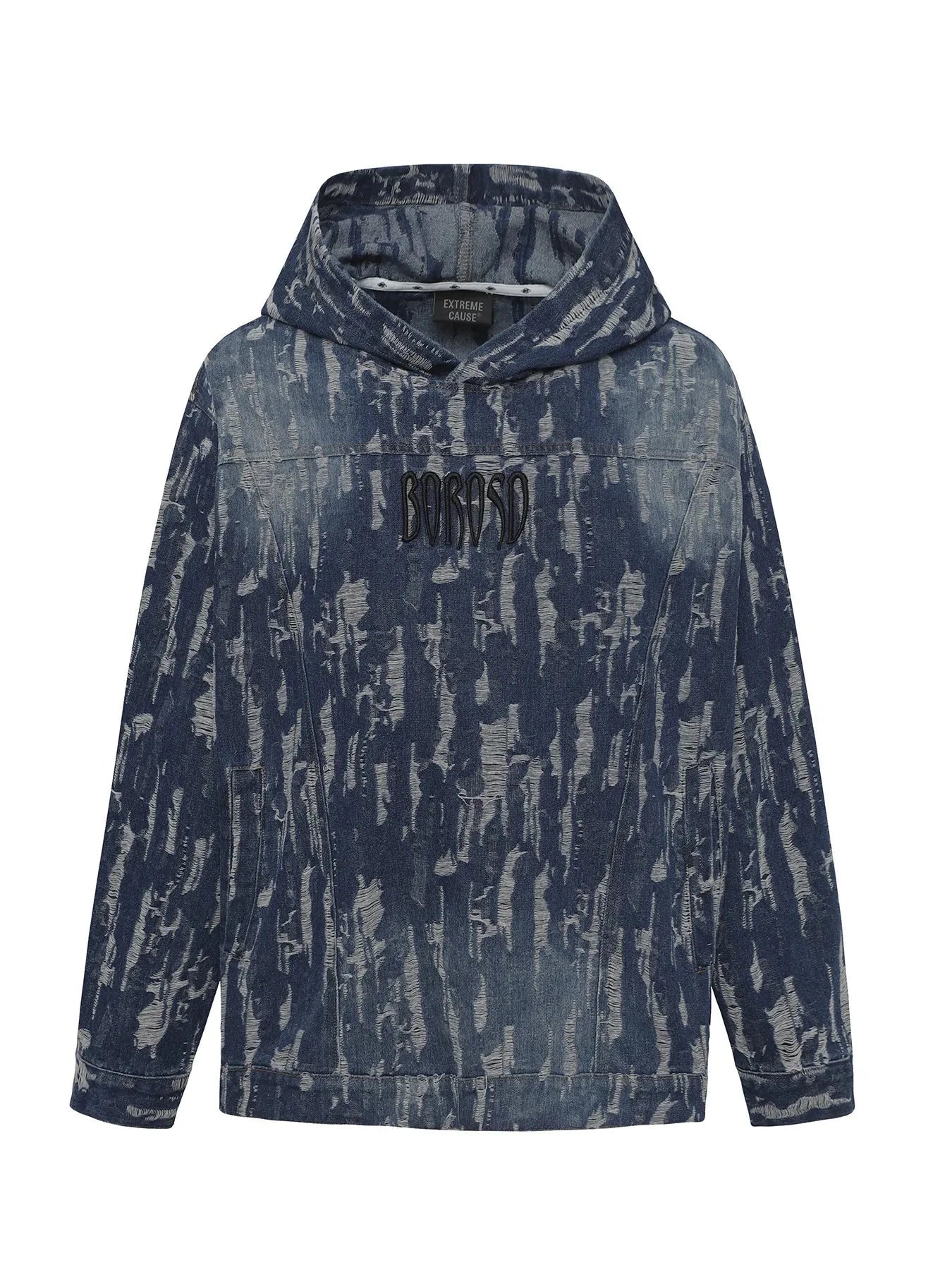 Herren Hoodie im Tie-Dye Look mit Used-Effekt – Baumwoll-Mix für Streetwear-Style