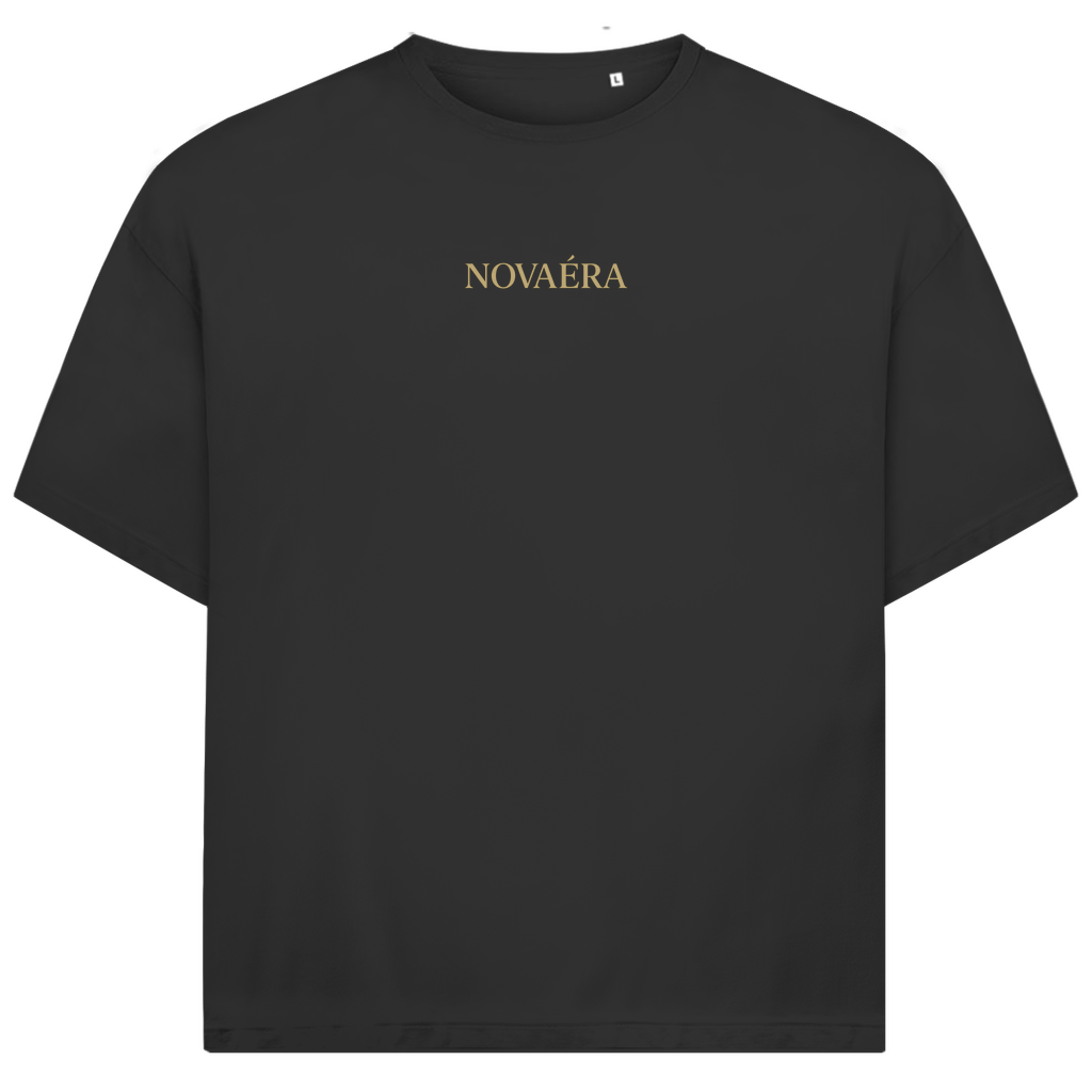 Oversize T-Shirt mit KOORDINATEN Backprint – NOVAÉRA | Bio Shirt im Jack & Jones Fit