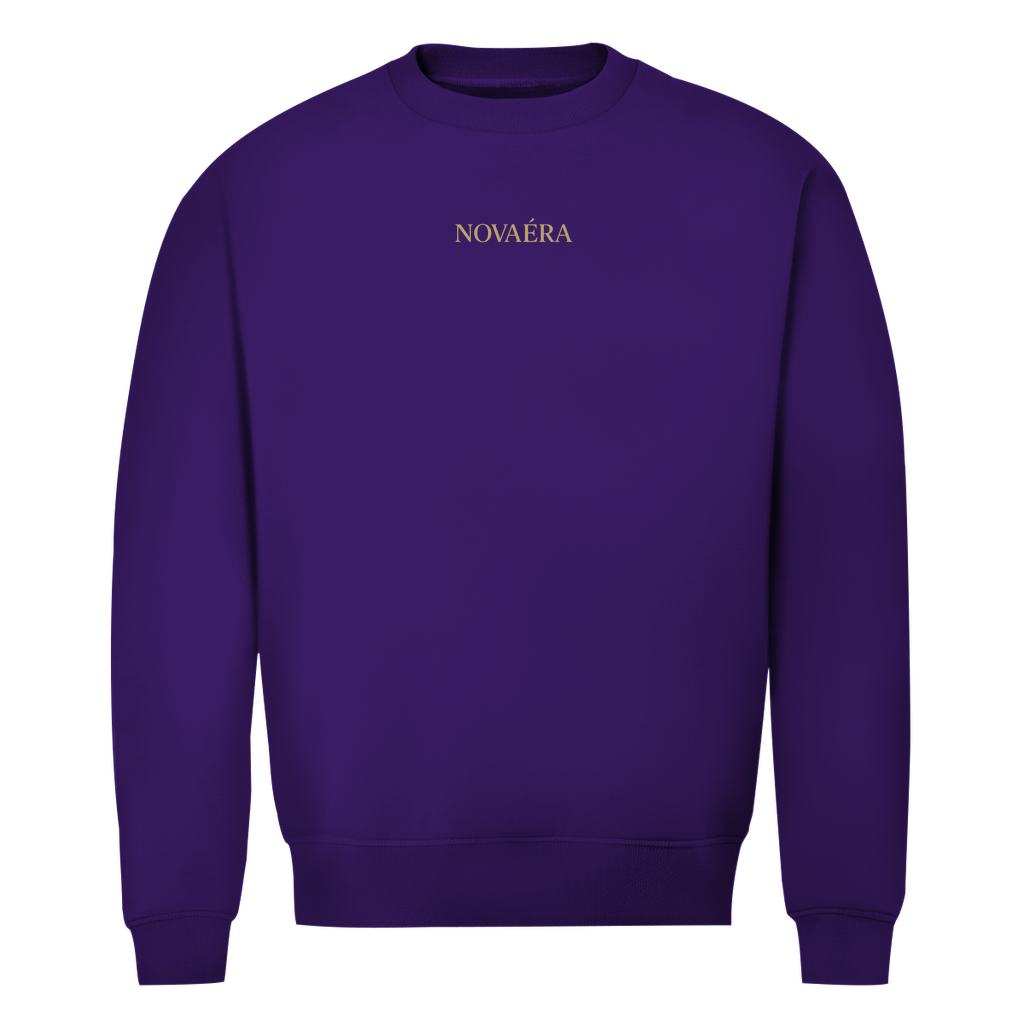 NOVAÉRA Herren Bio Sweatshirt – Premium Qualität & Gold-Backprint „EST. I.V. MMXXV“