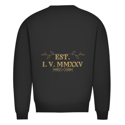 NOVAÉRA Herren Bio Sweatshirt – Premium Qualität & Gold-Backprint „EST. I.V. MMXXV“