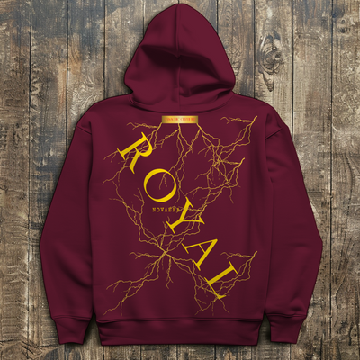 NOVAÉRA ROYAL – Oversize Hoodie mit Blitz-Goldprint (Limitiert auf 77 Stück)