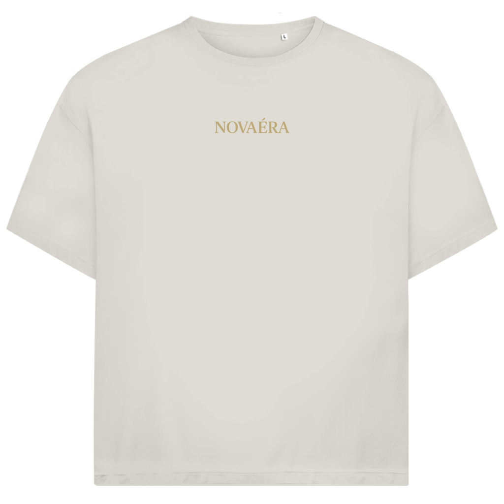 Oversize T-Shirt mit KOORDINATEN Backprint – NOVAÉRA | Bio Shirt im Jack & Jones Fit