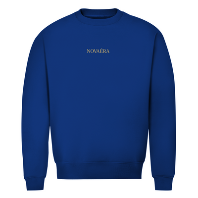 NOVAÉRA Herren Premium Bio Sweatshirt – Rundhals & Gold-Backprint „BALANCE“