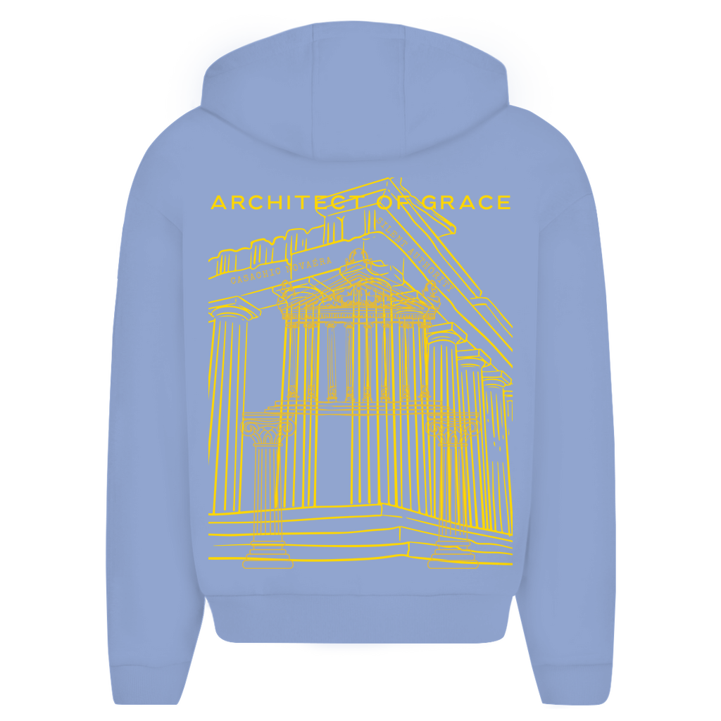 NOVAÉRA – ARCHITECT OF GRACE Oversize Zipper Hoodie
