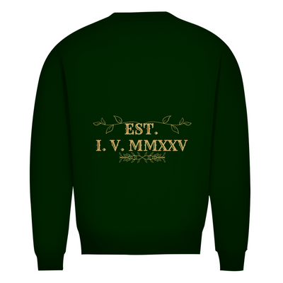 NOVAÉRA Herren Bio Sweatshirt – Premium Qualität & Gold-Backprint „EST. I.V. MMXXV“