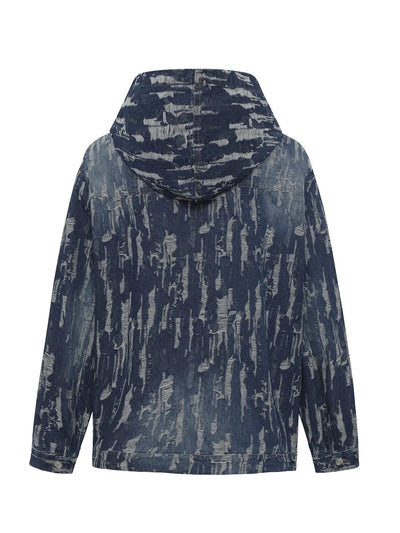 Herren Hoodie im Tie-Dye Look mit Used-Effekt – Baumwoll-Mix für Streetwear-Style