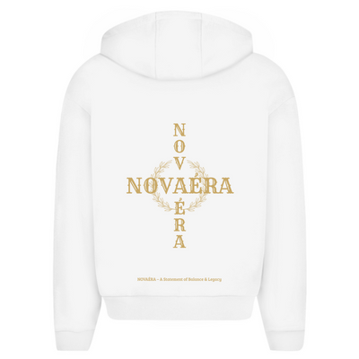 Oversize Zipper Hoodie NOVAÉRA – Balance & Legacy | Hoodie mit Goldprint & Reißverschluss