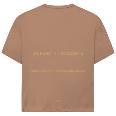 Oversize T-Shirt mit KOORDINATEN Backprint – NOVAÉRA | Bio Shirt im Jack & Jones Fit
