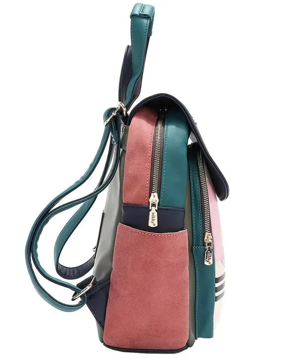 Nicole Lee Cat Rucksack aus Eco-Leder – wandelbare Damen Tasche mit Katzenmotiv