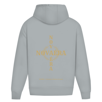 Oversize Hoodie NOVAÉRA – Balance & Legacy | Kordelloser Heavy Fit Hoodie mit Rückenprint