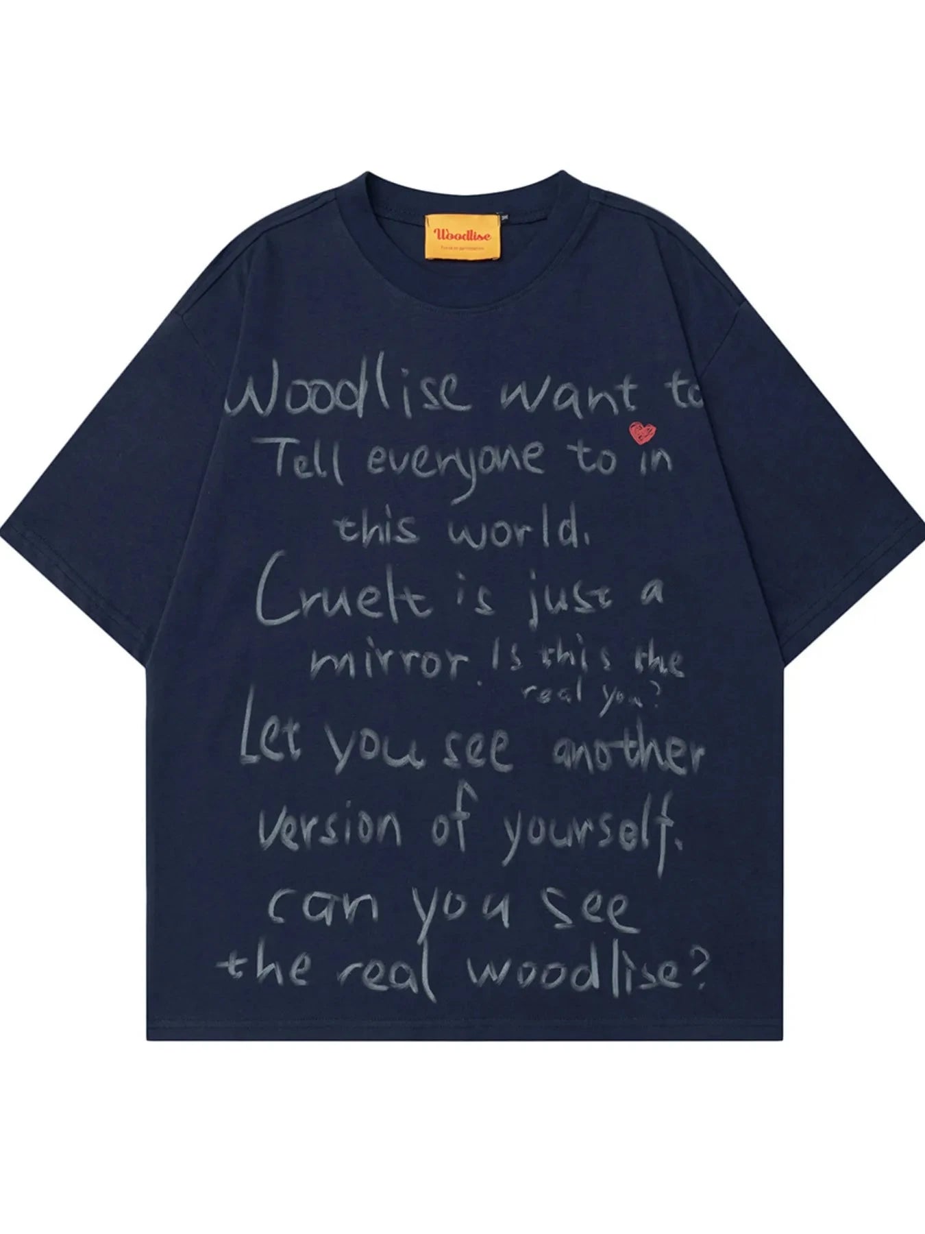 Oversized Herren T-Shirt mit Letter-Print – Rundhals, Urban Fit