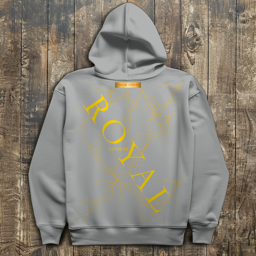 NOVAÉRA ROYAL – Oversize Hoodie mit Blitz-Goldprint (Limitiert auf 77 Stück)