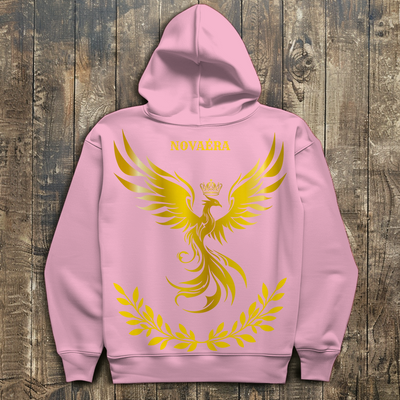 NOVAÉRA – PHÖNIX Herren Hoodie mit goldener Rebirth-Symbolik
