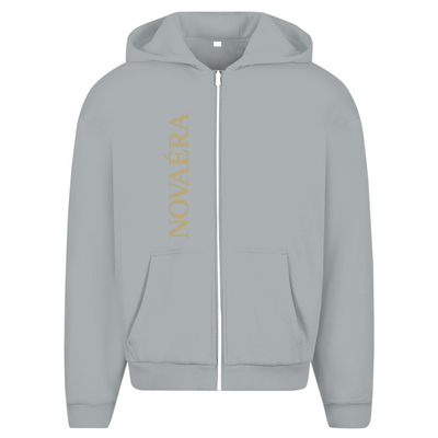 Oversize Zipper Hoodie BALANCE –  Hoodie mit Gold Backprint BALANCE | NOVAÉRA
