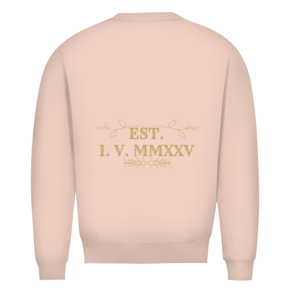 NOVAÉRA Herren Bio Sweatshirt – Premium Qualität & Gold-Backprint „EST. I.V. MMXXV“