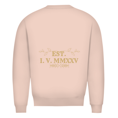 NOVAÉRA Herren Bio Sweatshirt – Premium Qualität & Gold-Backprint „EST. I.V. MMXXV“