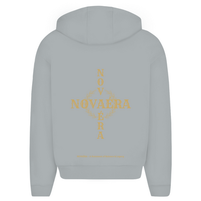 Oversize Zipper Hoodie NOVAÉRA – Balance & Legacy | Hoodie mit Goldprint & Reißverschluss