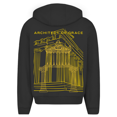 NOVAÉRA – ARCHITECT OF GRACE Oversize Zipper Hoodie