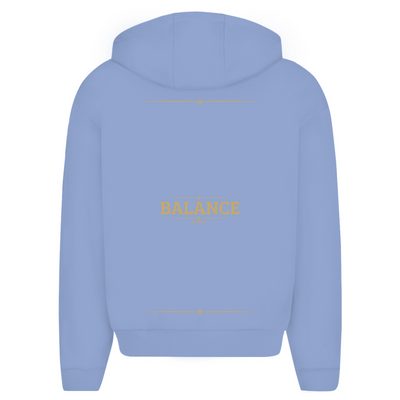 Oversize Zipper Hoodie BALANCE –  Hoodie mit Gold Backprint BALANCE | NOVAÉRA
