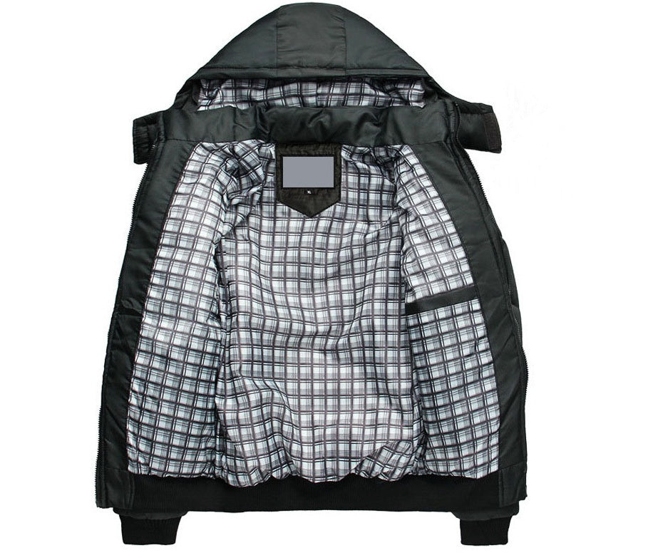 Herren Winter Parka – Warm gefütterte Jacke mit Reißverschluss