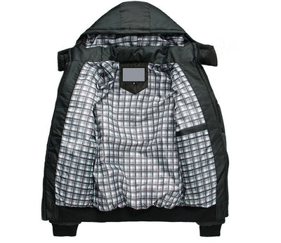 Herren Winter Parka – Warm gefütterte Jacke mit Reißverschluss