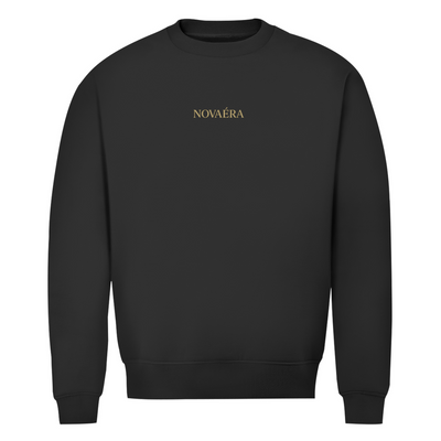NOVAÉRA Herren Premium Bio Sweatshirt – Rundhals & Gold-Backprint „BALANCE“