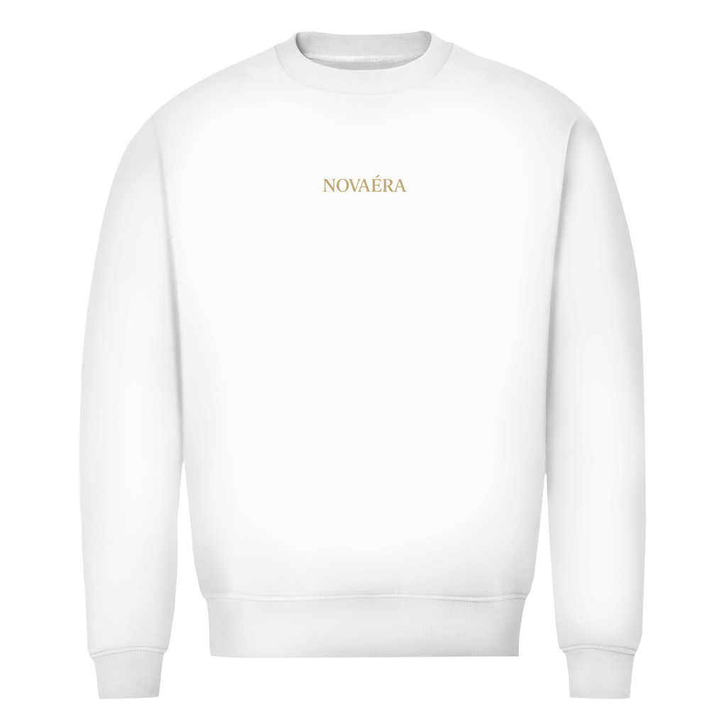 Bio Sweatshirt mit KOORDINATEN Backprint – NOVAÉRA | Premium Fit Rundhals Statement