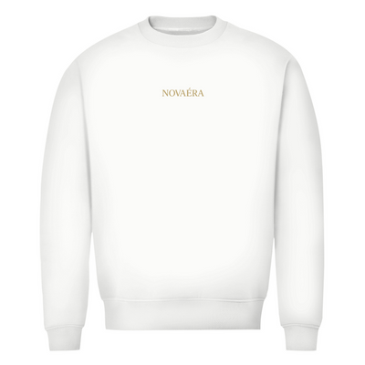 Bio Sweatshirt mit KOORDINATEN Backprint – NOVAÉRA | Premium Fit Rundhals Statement