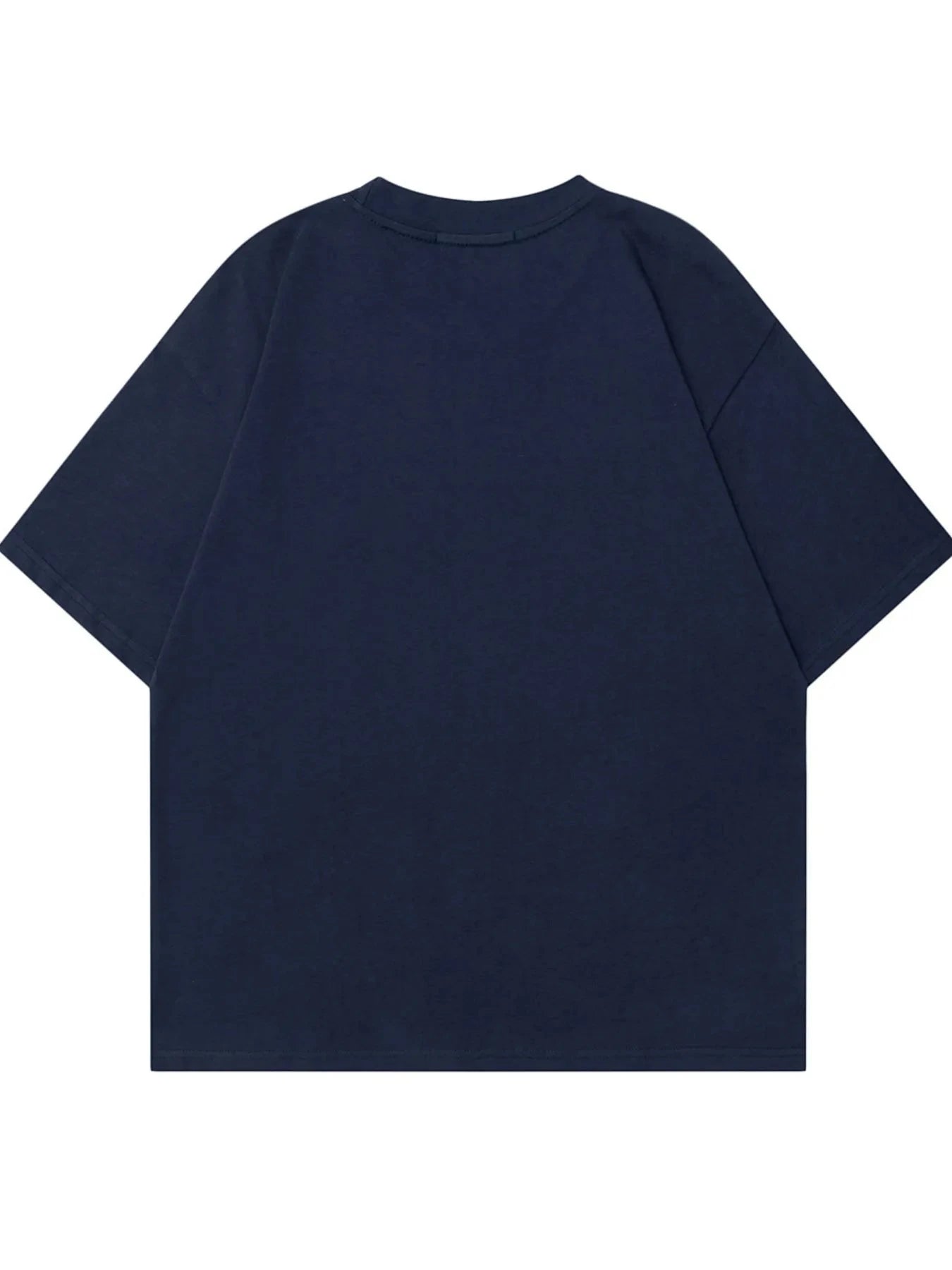 Oversized Herren T-Shirt mit Letter-Print – Rundhals, Urban Fit