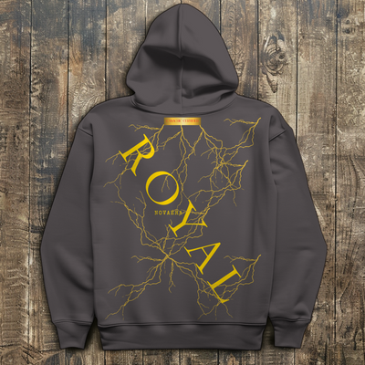 NOVAÉRA ROYAL – Oversize Hoodie mit Blitz-Goldprint (Limitiert auf 77 Stück)