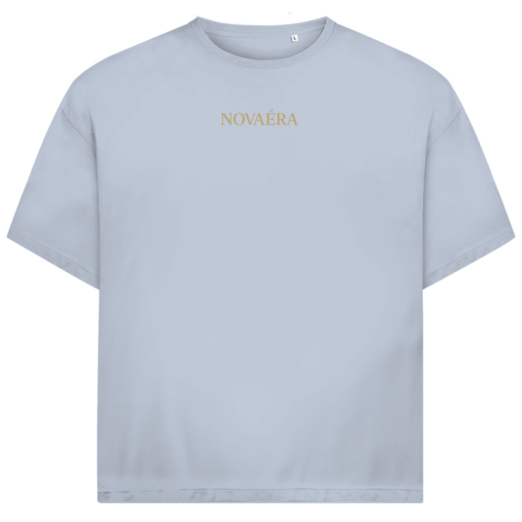 NOVAÉRA Oversize T-Shirt – Bio-Baumwolle & Kompass-Gold-Backprint