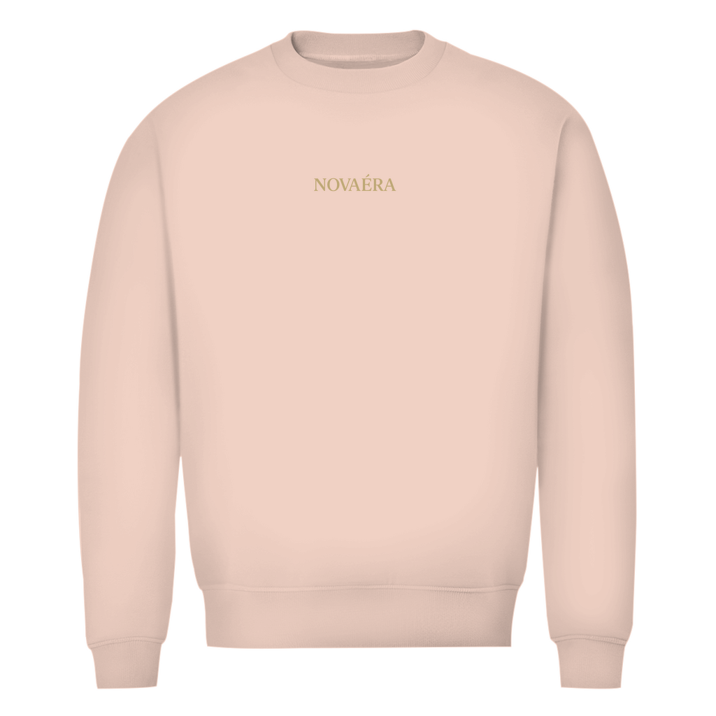 NOVAÉRA Herren Premium Bio Sweatshirt – Rundhals & Gold-Backprint „BALANCE“