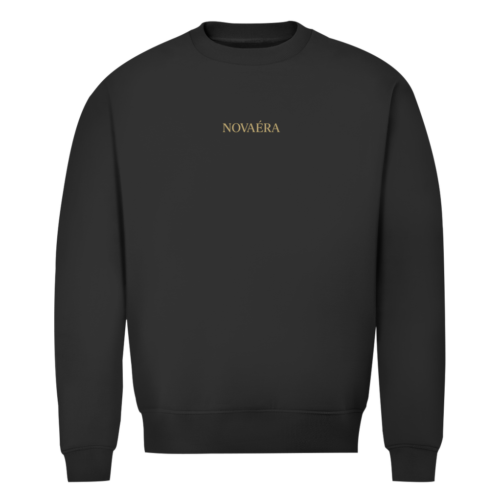 Bio Sweatshirt mit KOORDINATEN Backprint – NOVAÉRA | Premium Fit Rundhals Statement
