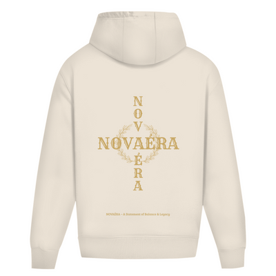 Oversize Hoodie NOVAÉRA – Balance & Legacy | Kordelloser Heavy Fit Hoodie mit Rückenprint