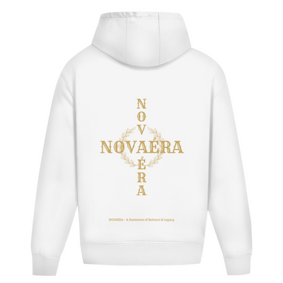 Oversize Hoodie NOVAÉRA – Balance & Legacy | Kordelloser Heavy Fit Hoodie mit Rückenprint
