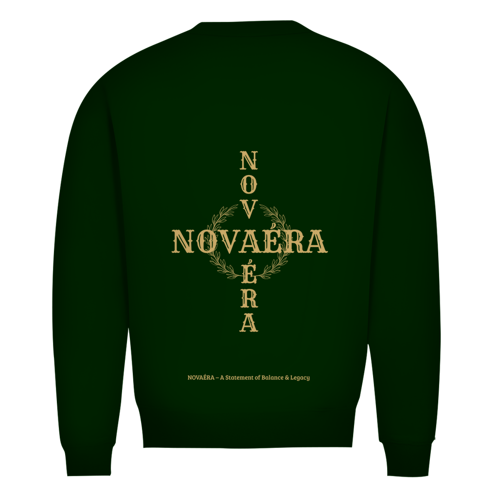 Bio Sweatshirt NOVAÉRA – Balance & Legacy | Premium Rundhals mit Statement Rückenprint