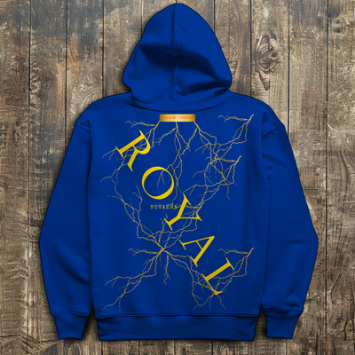 NOVAÉRA ROYAL – Oversize Hoodie mit Blitz-Goldprint (Limitiert auf 77 Stück)