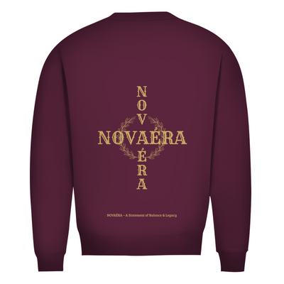 Bio Sweatshirt NOVAÉRA – Balance & Legacy | Premium Rundhals mit Statement Rückenprint